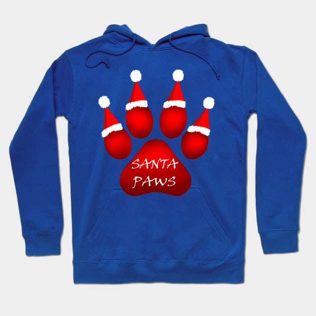 Santa Paws Hoodie by Art by Deborah Camp